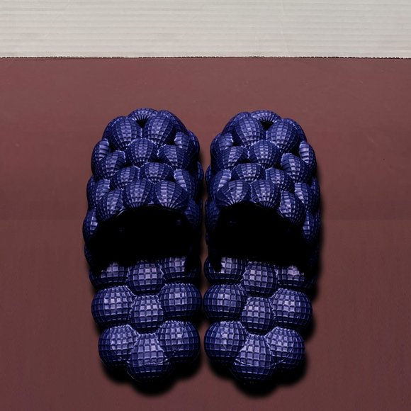 Navy Blue Light Massage Bubble Slides - Picture 3 of 3